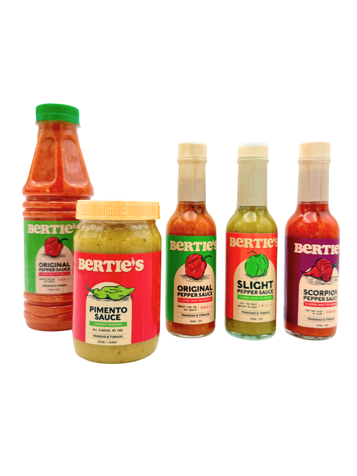 Bertie’s Kennenlernpaket – Karibische Pepper Saucen
